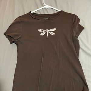 Brown baby tee